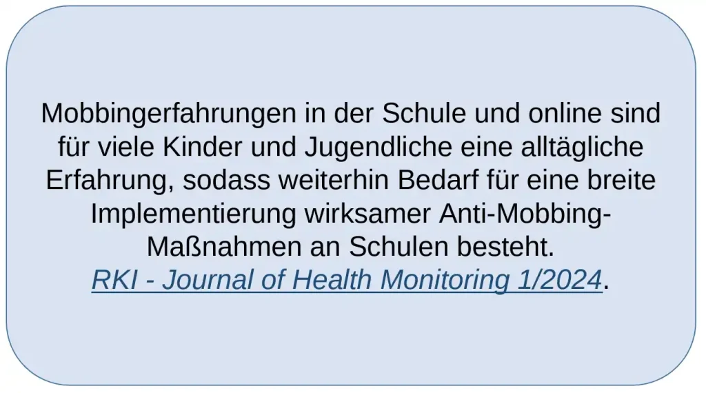 Mobbingerfahrungen in der Schule