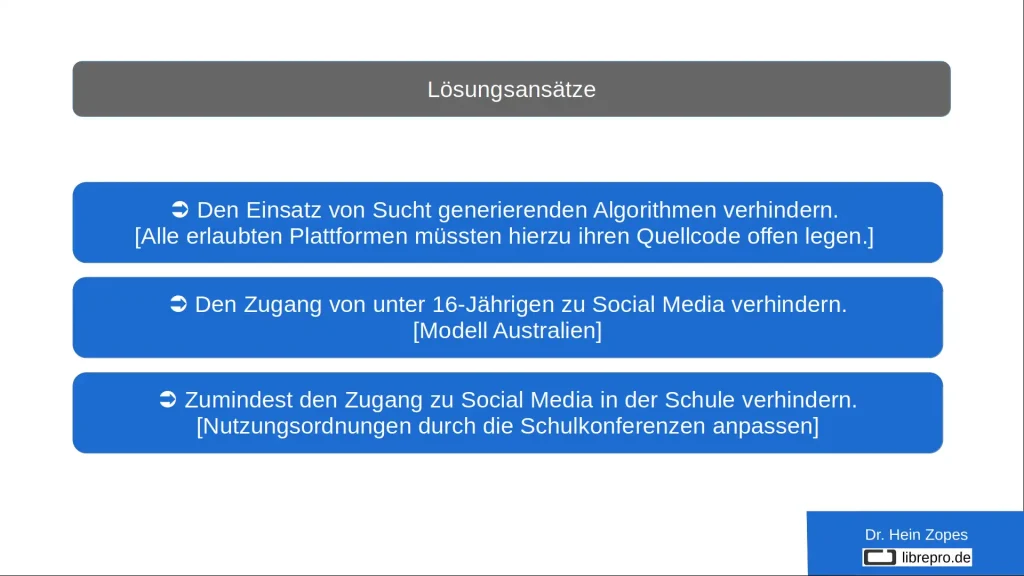 Handlungsmöglichkeiten zur Reduzierung der Social-Media-Sucht