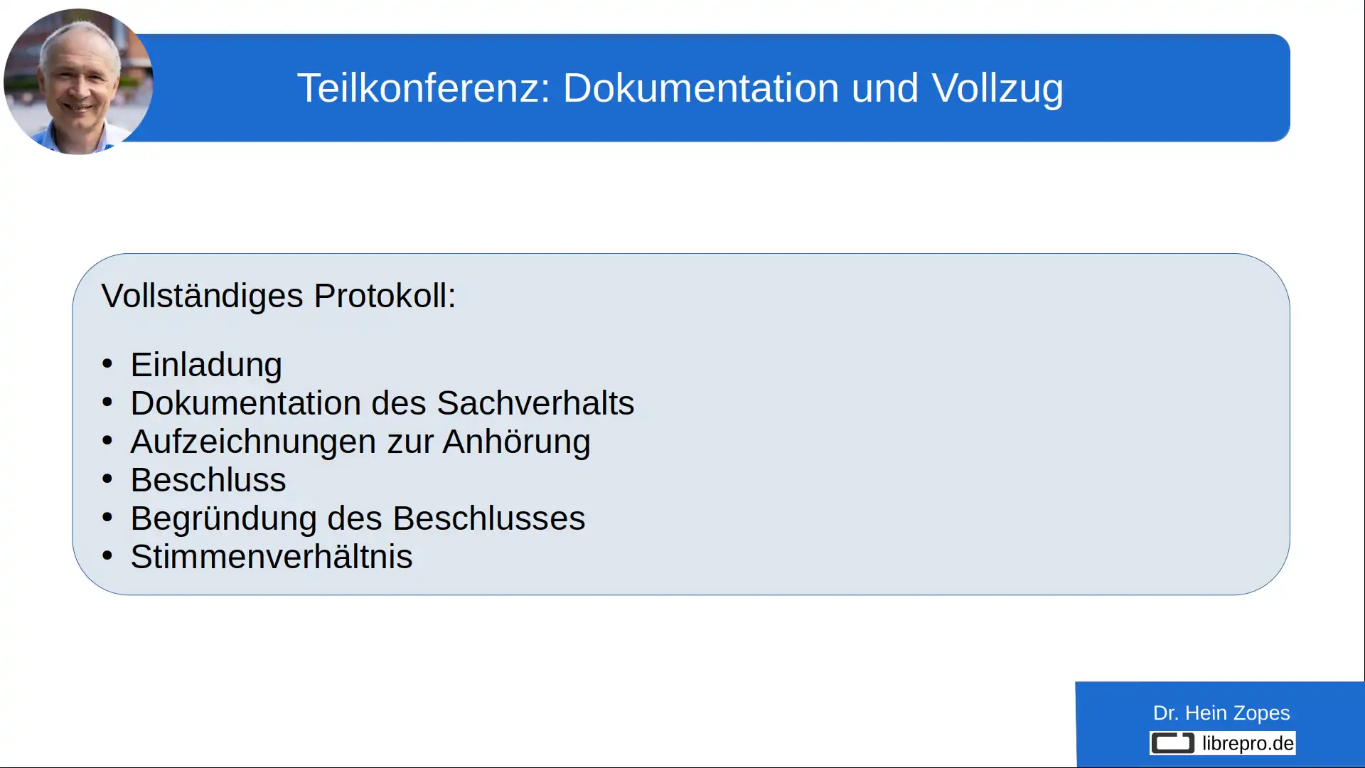 Teilkonferenz Protokoll