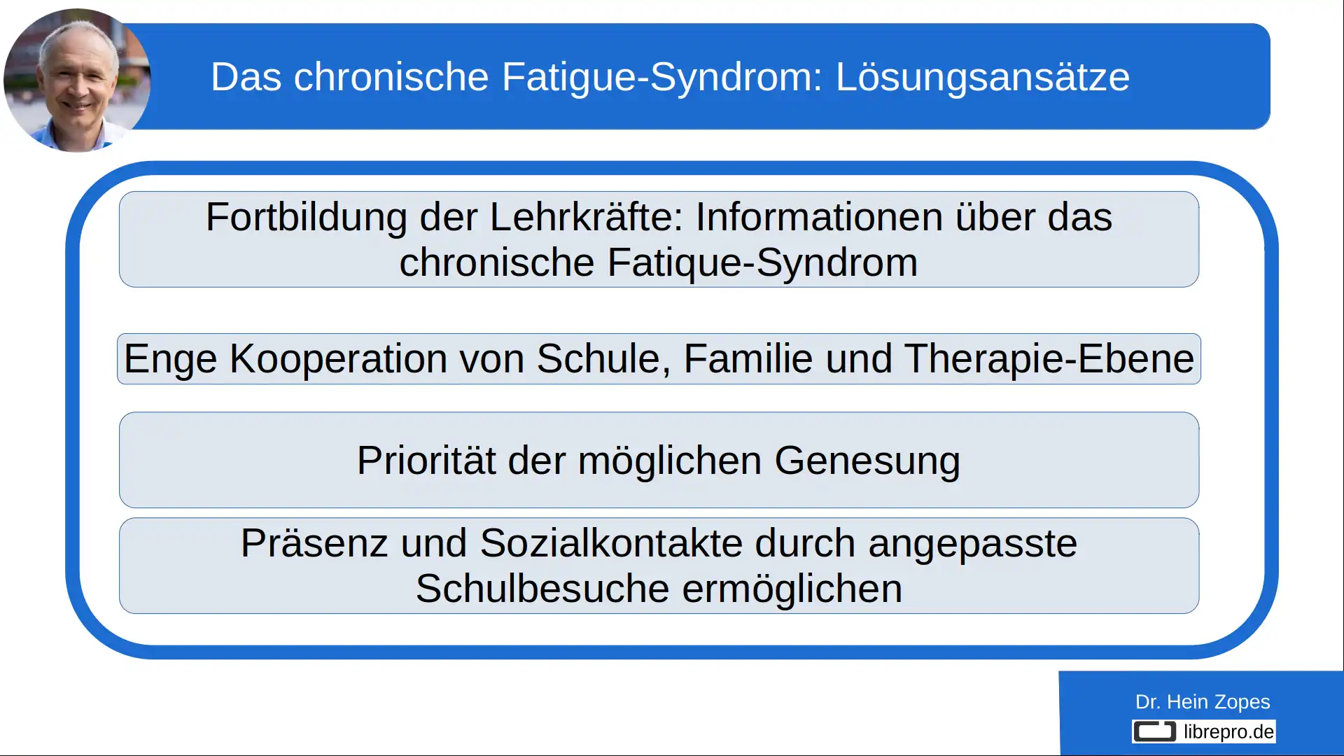 Das chronische Fatigue-Syndrom: Lösungsansätze I